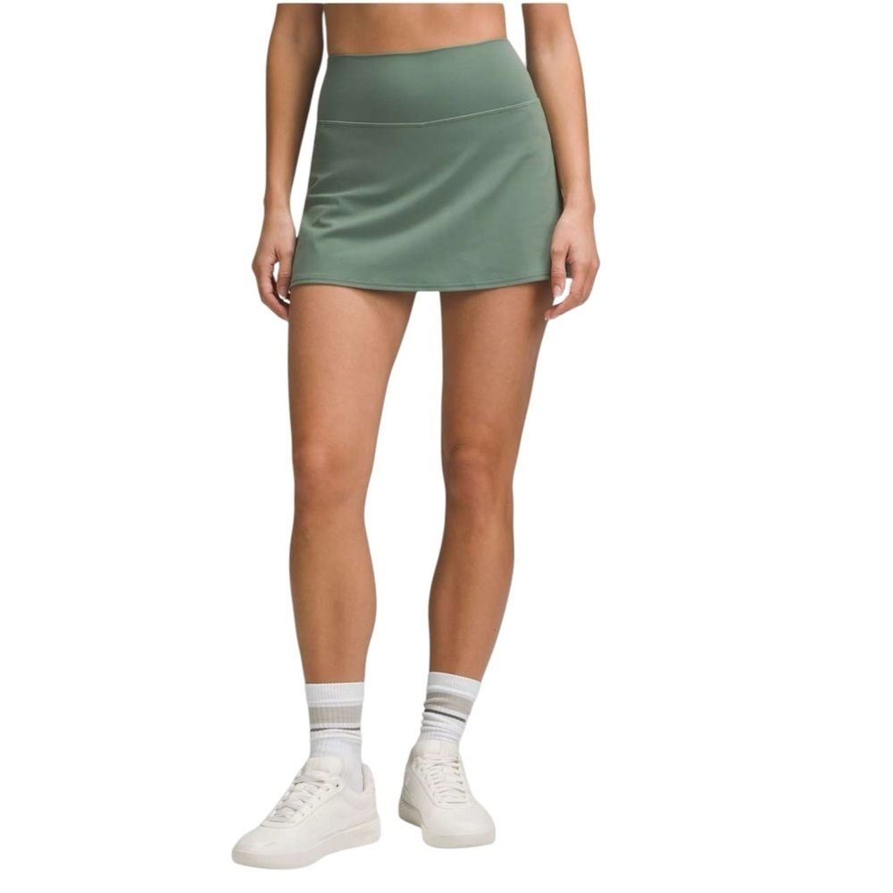 Lululemon Align High-Rise Skirt Sz 14 Grey Eucalyptus NWT
